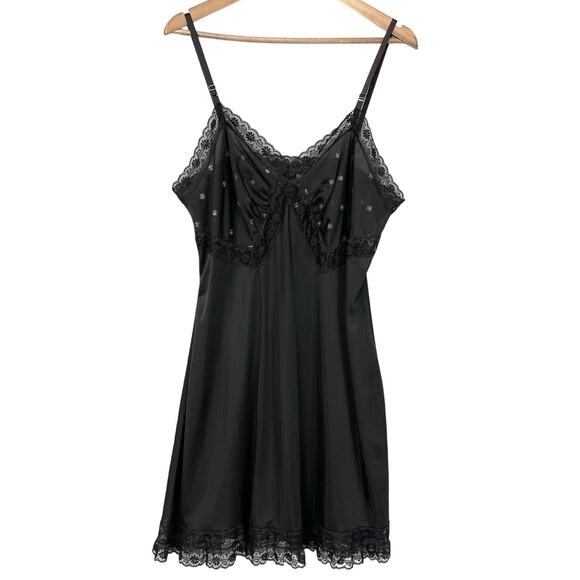 VTG Luxite Shadow Grace Slip Dress‎ Women 42 Chemise Babydoll Coquette Whimsy - Picture 1 of 9
